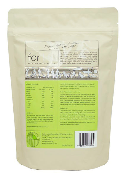 Matcha Protein Smoothie Bowl - QUICK & SUSTAINED ENERGY BOOST / NATURAL GOODNESS