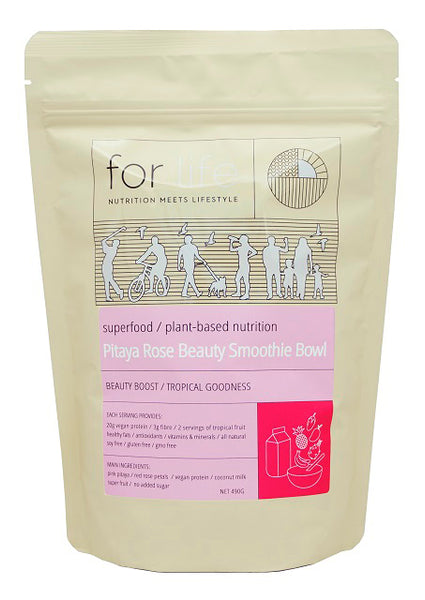 Pitaya Rose Beauty Smoothie Bowl - BEAUTY BOOST / TROPICAL GOODNESS