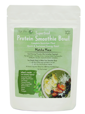 Matcha Protein Smoothie Bowl 175g - QUICK & SUSTAINED ENERGY BOOST / NATURAL GOODNESS
