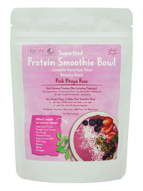 Pitaya Rose Beauty Smoothie Bowl - BEAUTY BOOST / TROPICAL GOODNESS