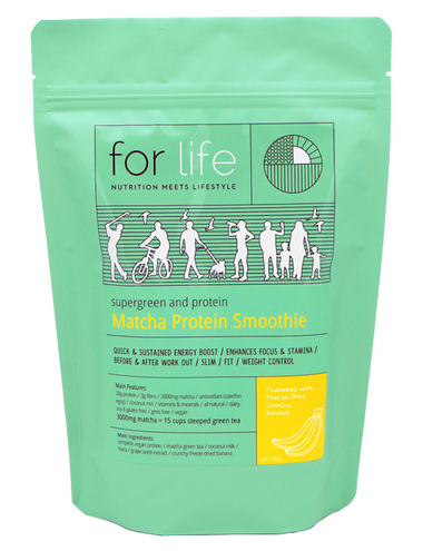 Supergreen Matcha Protein Smoothie Freeze Dried Banana