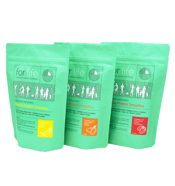 Supergreen Matcha Protein Smoothie Freeze Dried Banana